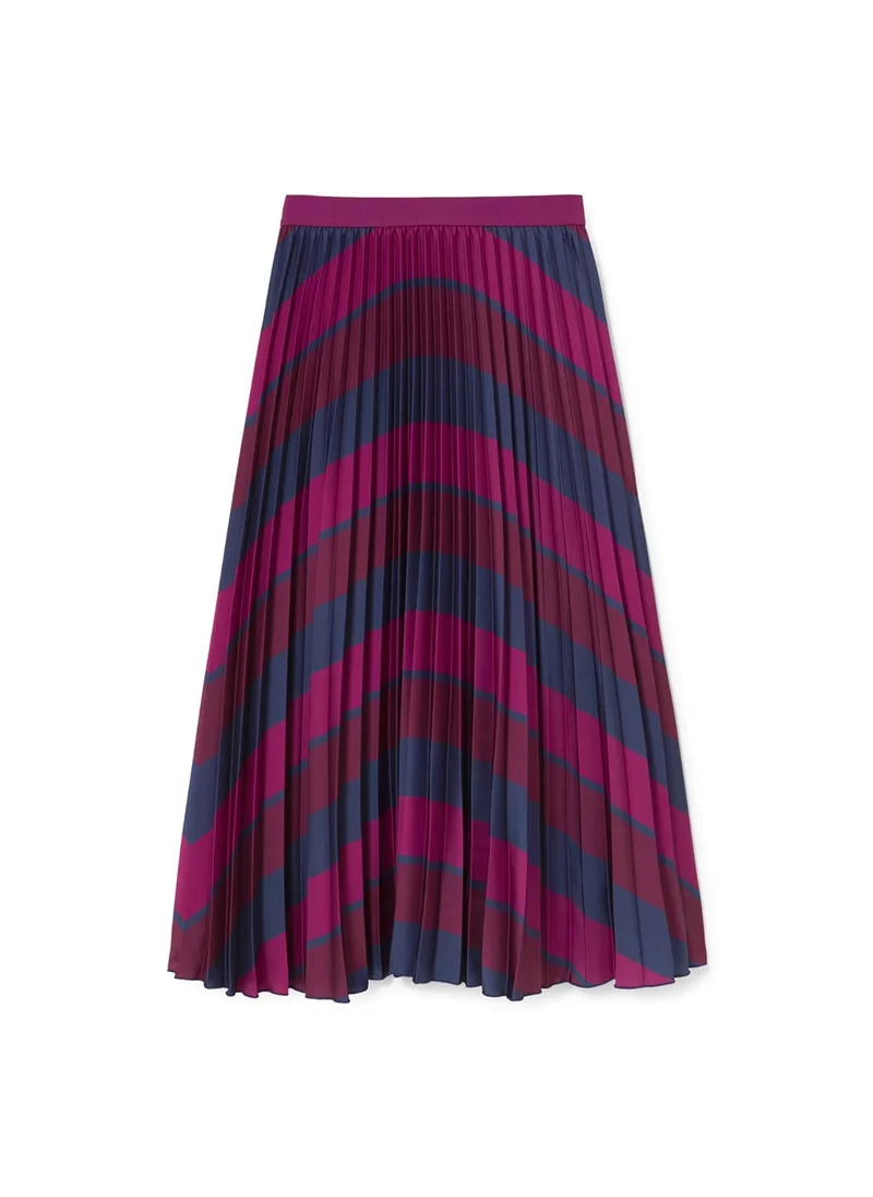لولا كساديمونت Pleated Skirt with Stripe Print